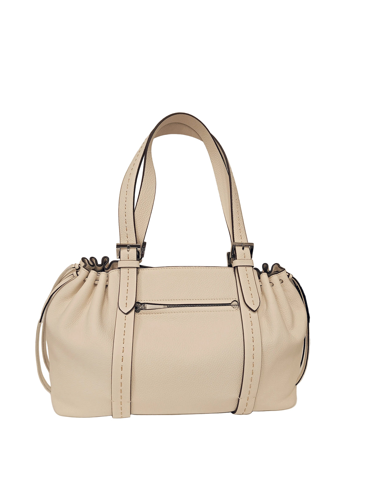 Borsa in pelle colore bianco Nannini