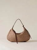 BORBONESE HOBO BAG COLORE OP NATURALE NERO