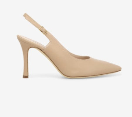 Melluso Décolleté donna slingback in pelle fondotinta