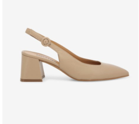 Melluso Décolleté donna slingback in pelle fondotinta
