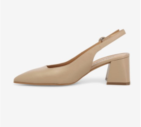 Melluso Décolleté donna slingback in pelle fondotinta