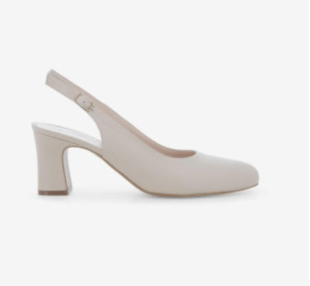 Melluso Slingback chiusa in pelle color beige chiaro