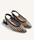 Gioseppo SCARPE TACCO PELLE APERTE bicolore beige e nero