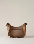 BORBONESE LUNA BAG SMALL COLORE BEIGE MARRONE