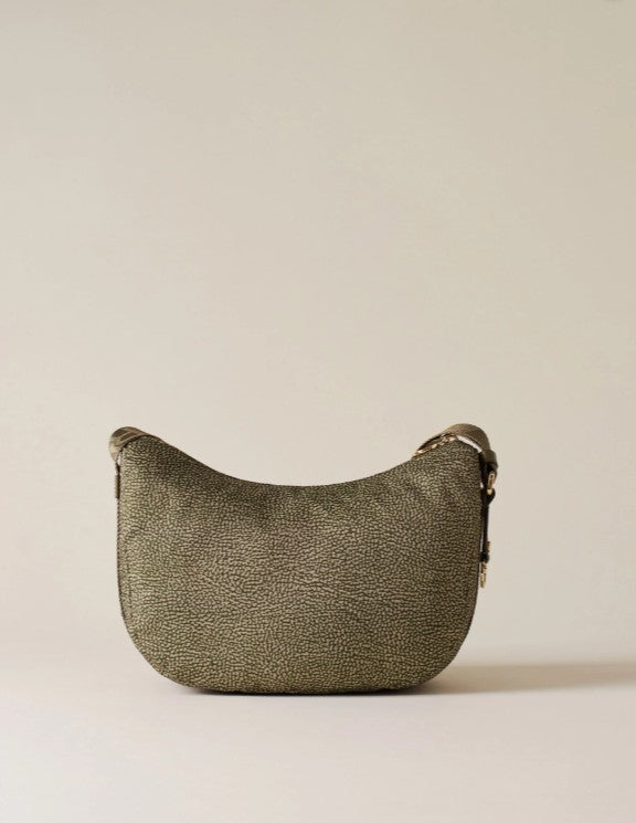 BORBONESE LUNA BAG SMALL COLORE OLIVA