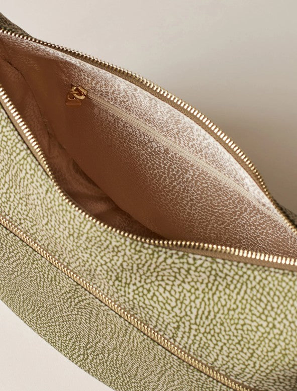 BORBONESE LUNA BAG SMALL COLORE OLIVA