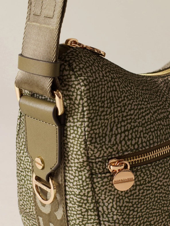 BORBONESE LUNA BAG SMALL COLORE OLIVA