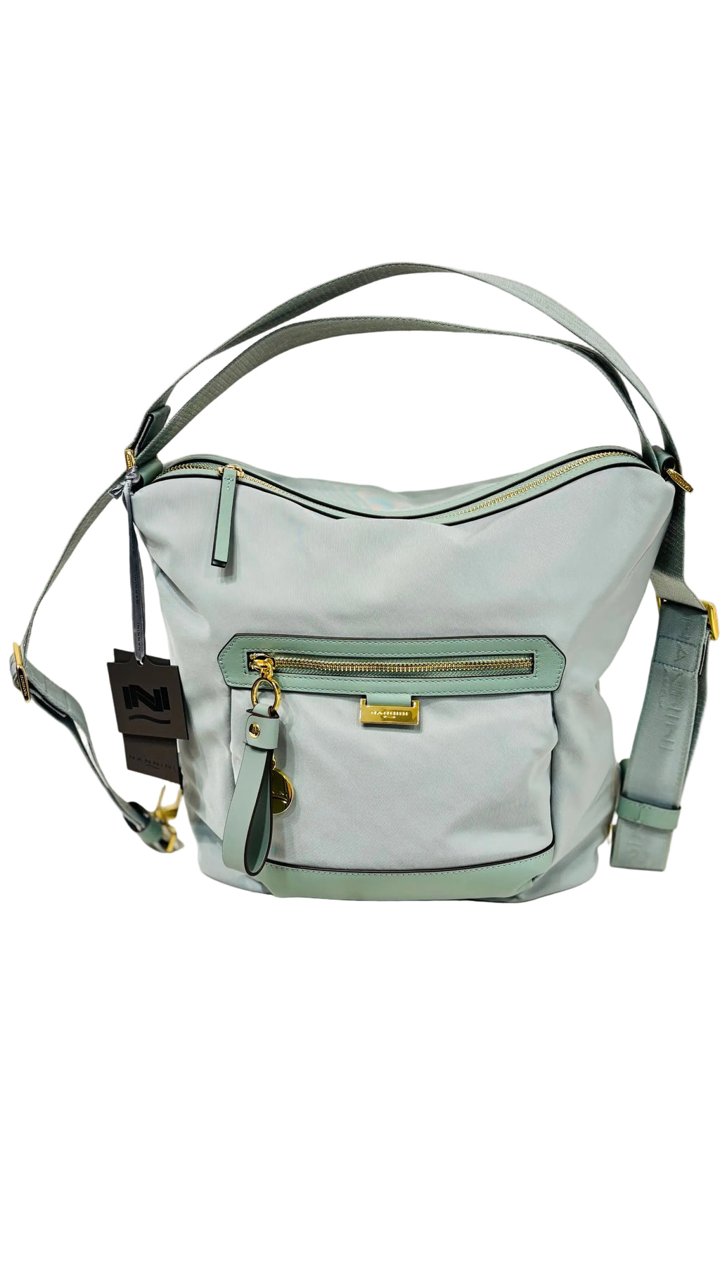 NANNINI BORSA ZAINO COLORE SALVIA