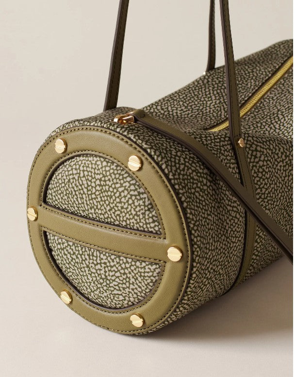 BORBONESE BAULETTO BAG MEDIUM COLORE OLIVA