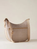 BORBONESE ECO LINE LUNA BAG MEDIUM COLORE SABBIA
