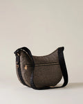BORBONESE ECOLINE LUNA BAG MIDDLE COLORE OP NATURALE NERO