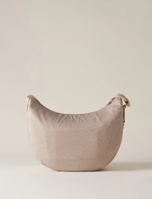 BORBONESE ECO LINE LUNA BAG MIDDLE COLORE SABBIA