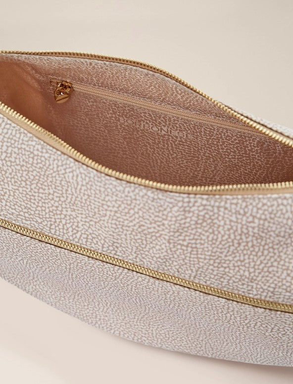 BORBONESE ECO LINE LUNA BAG MIDDLE COLORE SABBIA