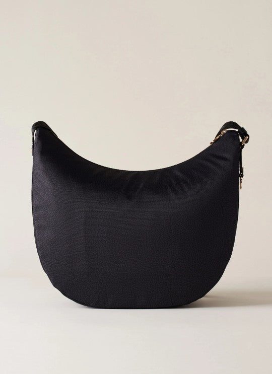 BORBONESE ECO LINE LUNA BAG MIDDLE COLORE NERO