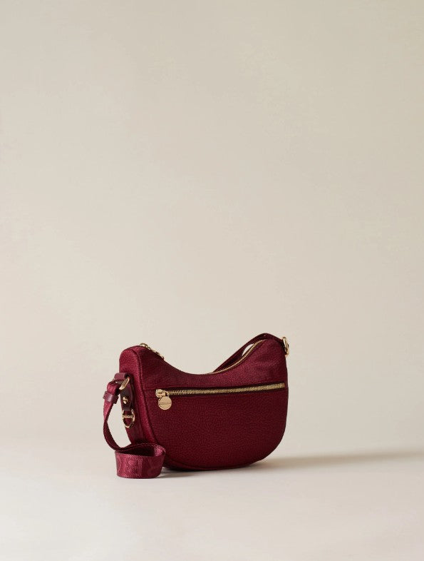 BORBONESE LUNA BAG MINI COLORE BORDEAUX