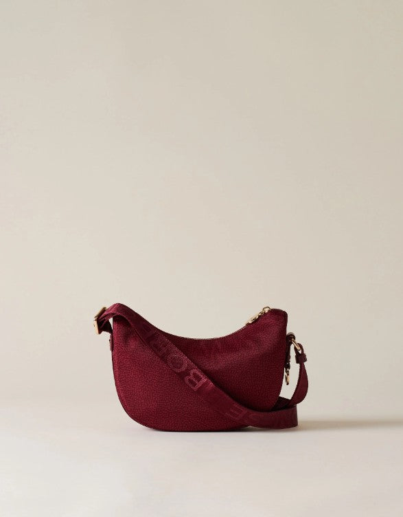 BORBONESE LUNA BAG MINI COLORE BORDEAUX