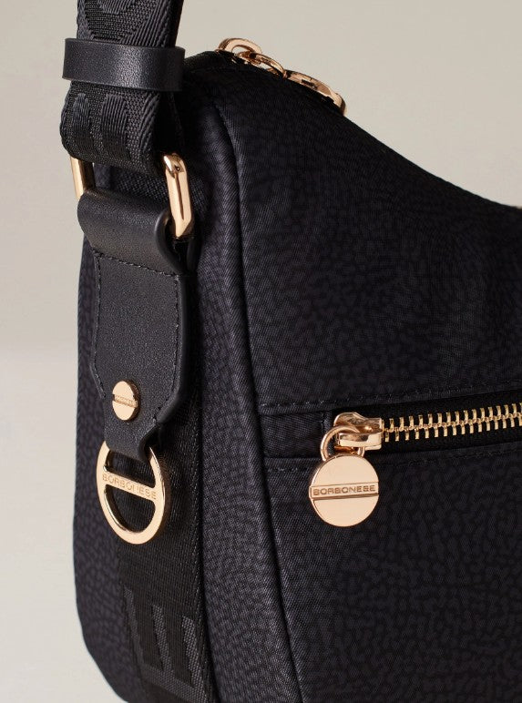 BORBONESE LUNA BAG SMALL COLORE NERO